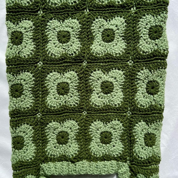Green Crochet Dog Sweater - Picture 2 of 4